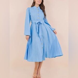 Sundayup Blue Midi Dress